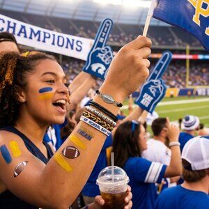 Designs by Forte Black Cord Football Charm Bracelet 🏈